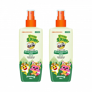 Средство от укусов комаров и клещей для детей и взрослых 2шт PinkFong Mosquito & Hairmite Repellent 1+1