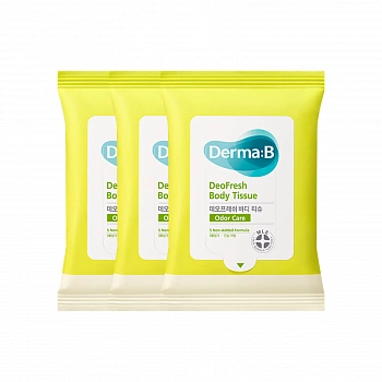 Дезодорирующие салфетки для тела 3шт DeoFresh Body Tissue 3ea