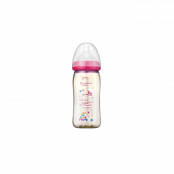 Бутылочка для детей с 3 мес. 240мл (Размер M, дизайн с игрушками) SofTouch Feeding PPSU Bottle 240ml (M Size, Toy)