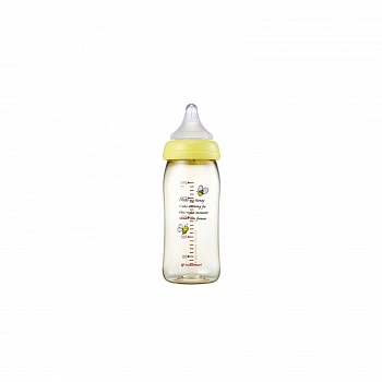 Бутылочка для ребенка с 3 мес. 240мл (Размер M, пчелки) SofTouch Feeding PPSU Bottle 240ml (M Size, Bee)